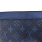 LOUIS VUITTON M30278 Taiga Rama Pochette Discovery PM Clutch Bag, Small Item Pouch, Leather, Men's, Blue