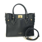 LOUIS VUITTON M53826 モノグラムタフタージュ LVロゴ オンマイサイドMM カバン 2WAY トートバッグ 肩掛け ショルダーバッグ ハンドバッグ レザー レディース ブラック