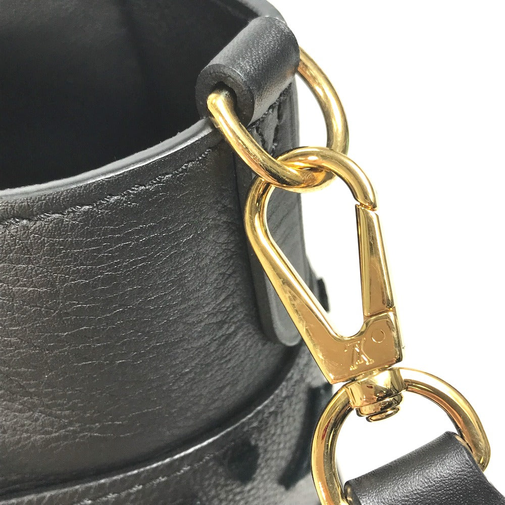 LOUIS VUITTON M53826 モノグラムタフタージュ LVロゴ オンマイサイドMM カバン 2WAY トートバッグ 肩掛け ショルダーバッグ ハンドバッグ レザー レディース ブラック
