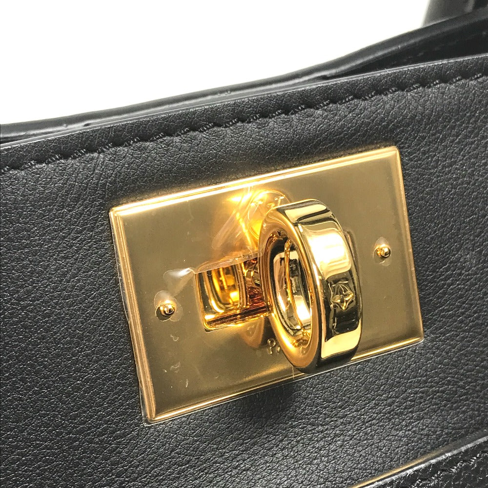 LOUIS VUITTON M53826 モノグラムタフタージュ LVロゴ オンマイサイドMM カバン 2WAY トートバッグ 肩掛け ショルダーバッグ ハンドバッグ レザー レディース ブラック