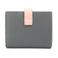 CELINE 10H263BRU.10GV バイカラー スモール ストラップ ウォレット コンパクト 3つ折り財布 レザー レディース グレー×ピンク