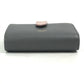 CELINE 10H263BRU.10GV バイカラー スモール ストラップ ウォレット コンパクト 3つ折り財布 レザー レディース グレー×ピンク