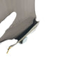 CELINE 10B643BRU.10PI Two-Tone Medium Strap Wallet, Tri-fold Leather, Women's, Pebble/Mineral Gray x Light Blue