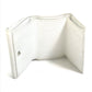 LOUIS VUITTON M68482 Portefeuille Lock Mini Compact Wallet, Tri-fold Leather, Women's, White