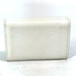 LOUIS VUITTON M68482 Portefeuille Lock Mini Compact Wallet, Tri-fold Leather, Women's, White