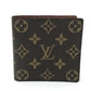 LOUIS VUITTON M61675 Monogram Portefeuille Marco Short Wallet, Compact Wallet, Bifold Wallet, Monogram Canvas, Men's, Brown