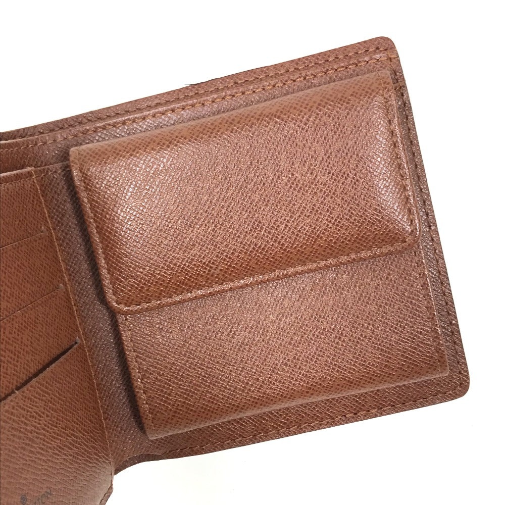 LOUIS VUITTON M61675 Monogram Portefeuille Marco Short Wallet, Compact Wallet, Bifold Wallet, Monogram Canvas, Men's, Brown