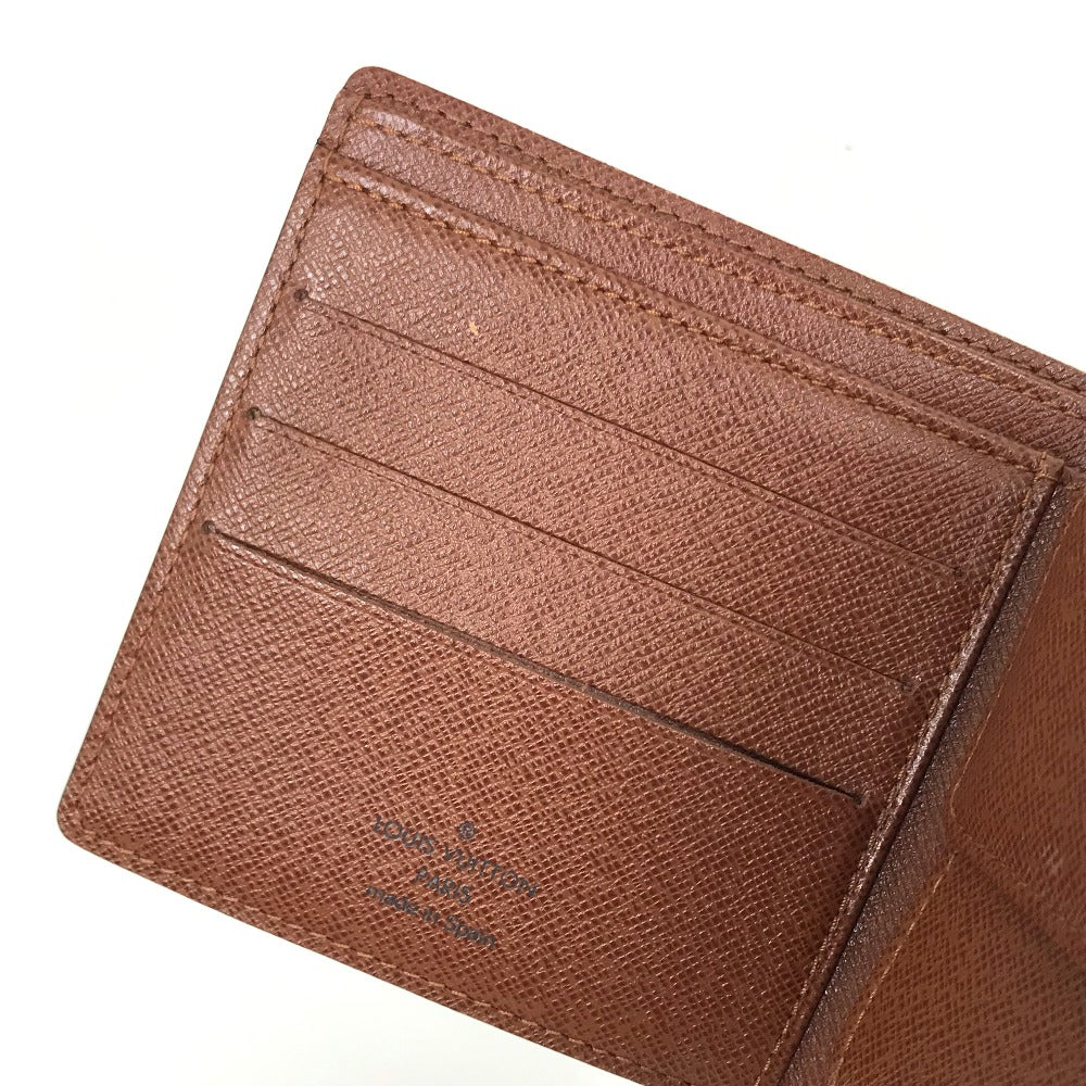 LOUIS VUITTON M61675 Monogram Portefeuille Marco Short Wallet, Compact Wallet, Bifold Wallet, Monogram Canvas, Men's, Brown