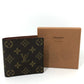 LOUIS VUITTON M61675 Monogram Portefeuille Marco Short Wallet, Compact Wallet, Bifold Wallet, Monogram Canvas, Men's, Brown