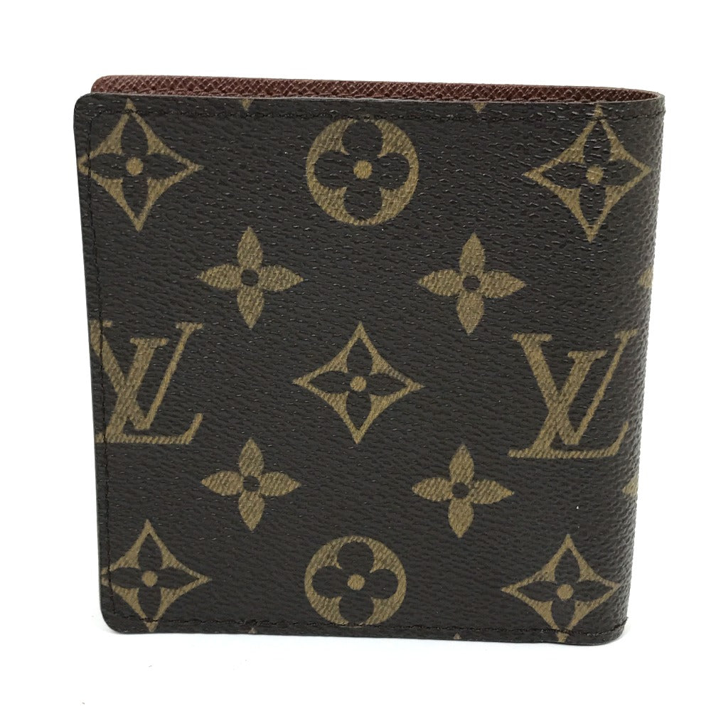 LOUIS VUITTON M61675 Monogram Portefeuille Marco Short Wallet, Compact Wallet, Bifold Wallet, Monogram Canvas, Men's, Brown