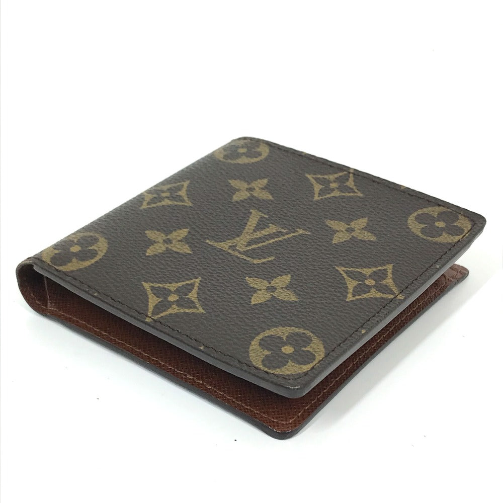 LOUIS VUITTON M61675 Monogram Portefeuille Marco Short Wallet, Compact Wallet, Bifold Wallet, Monogram Canvas, Men's, Brown