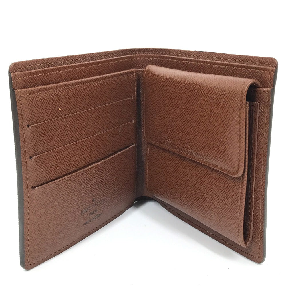 LOUIS VUITTON M61675 Monogram Portefeuille Marco Short Wallet, Compact Wallet, Bifold Wallet, Monogram Canvas, Men's, Brown