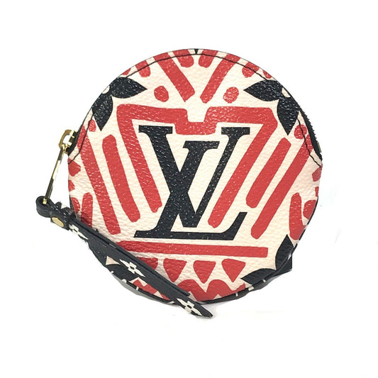 LOUIS VUITTON M69505 LVクラフティ ポルトモネ ロン 小銭入れ 丸型 コインケース モノグラムキャンバス レディース レッド×ホワイト×ブラック