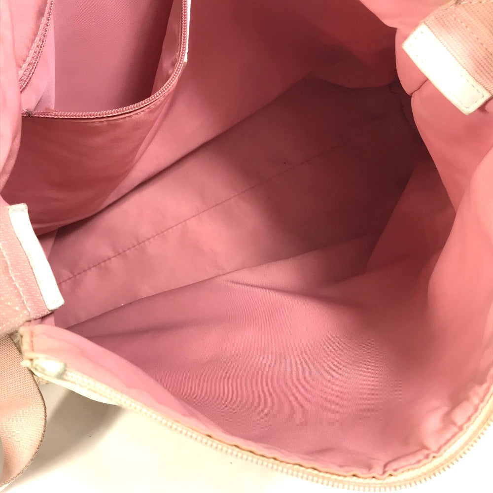 Dior Trotter Crossbody Shoulder Bag, Canvas, Women's, Pink and White