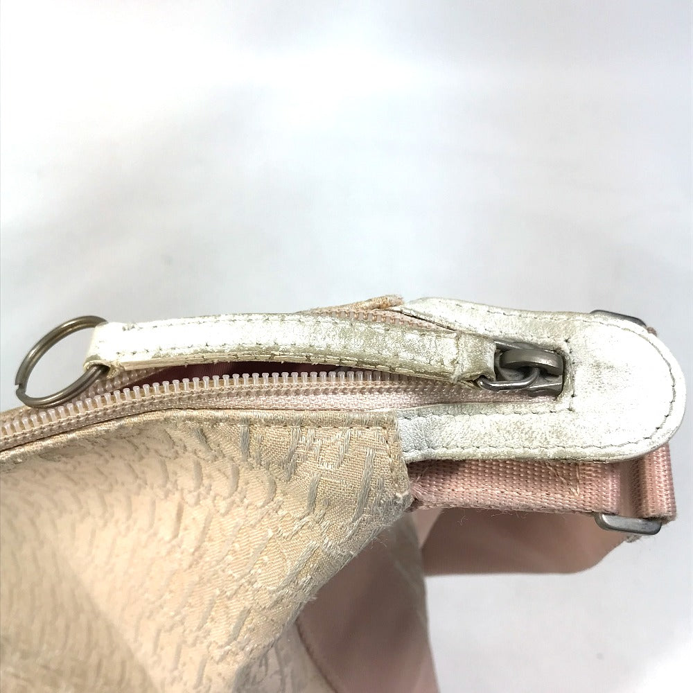 Dior Trotter Crossbody Shoulder Bag, Canvas, Women's, Pink and White