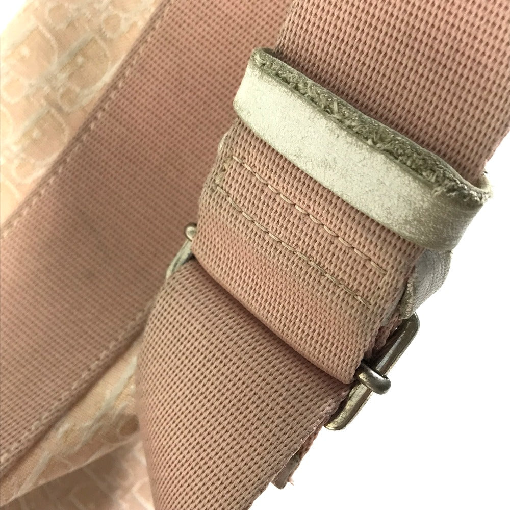 Dior Trotter Crossbody Shoulder Bag, Canvas, Women's, Pink and White