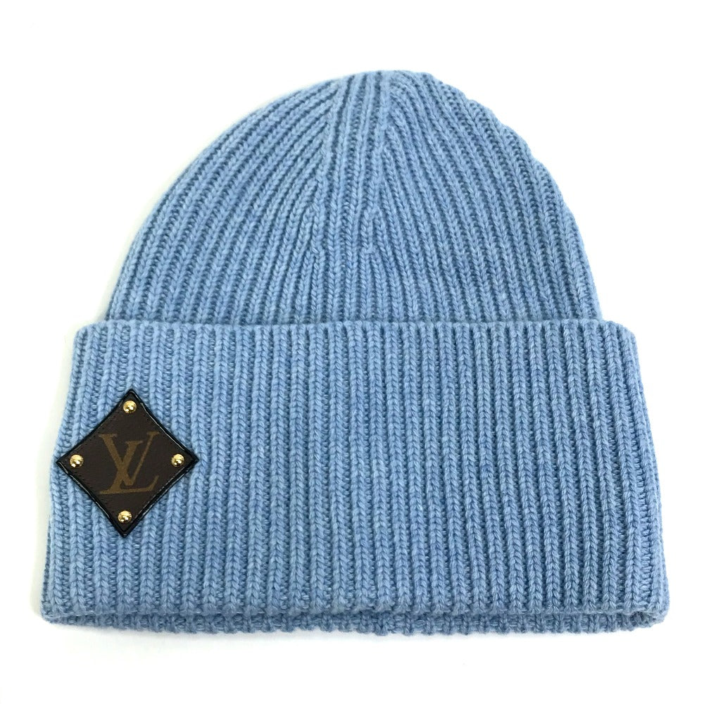 LOUIS VUITTON M76710 Monogram Bonnet LV Hat Beanie Knit Cap Wool Men's Blue
