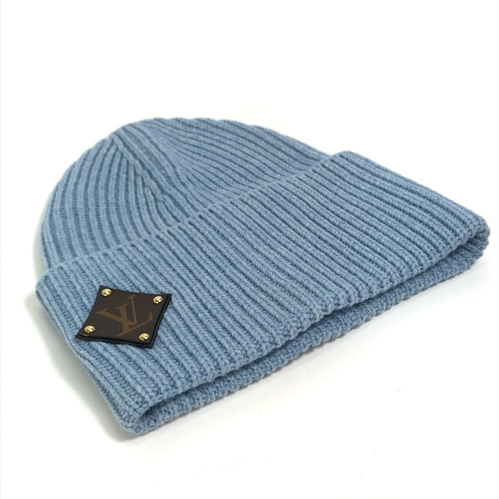 LOUIS VUITTON M76710 Monogram Bonnet LV Hat Beanie Knit Cap Wool Men's Blue