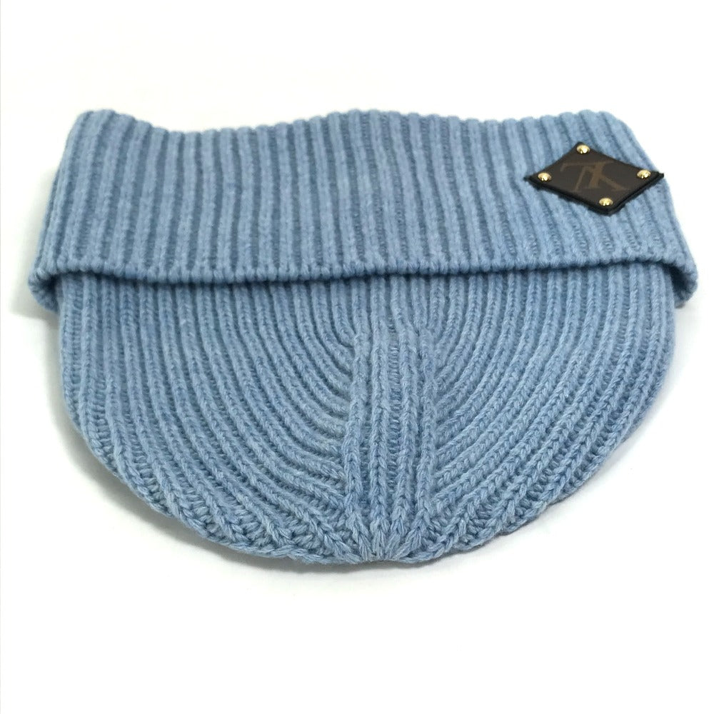 LOUIS VUITTON M76710 Monogram Bonnet LV Hat Beanie Knit Cap Wool Men's Blue