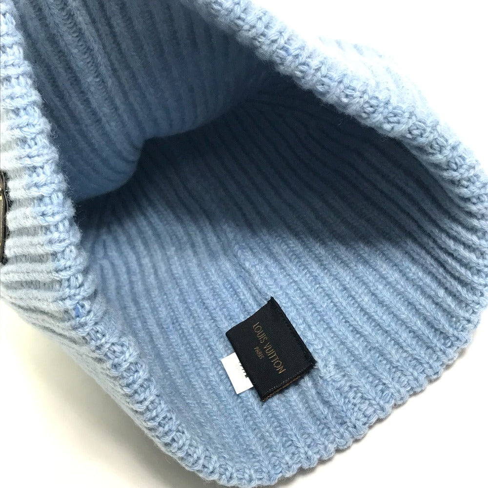 LOUIS VUITTON M76710 Monogram Bonnet LV Hat Beanie Knit Cap Wool Men's Blue