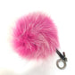 FENDI Monster Keychain Bag Charm, Faux Fur, Women's, Pink