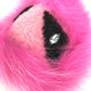 FENDI Monster Keychain Bag Charm, Faux Fur, Women's, Pink