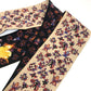 LOUIS VUITTON M76433 Monogram Bandeau Rendezvous Silk Scarf Women's Beige x Black