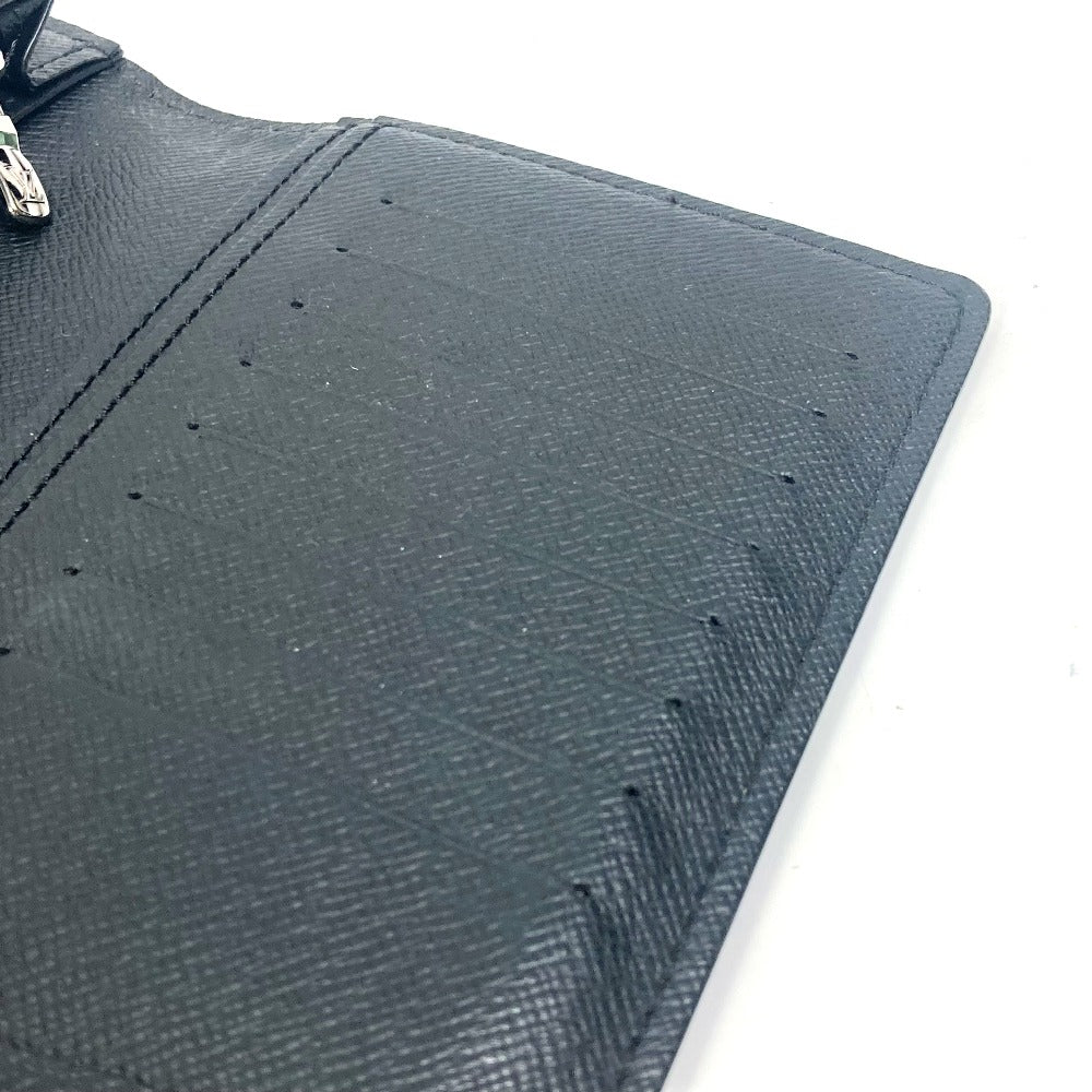 LOUIS VUITTON M61697 Monogram Eclipse Portefeuille Brazza Bifold Wallet, Long Wallet, Monogram Eclipse Canvas, Men's, Black