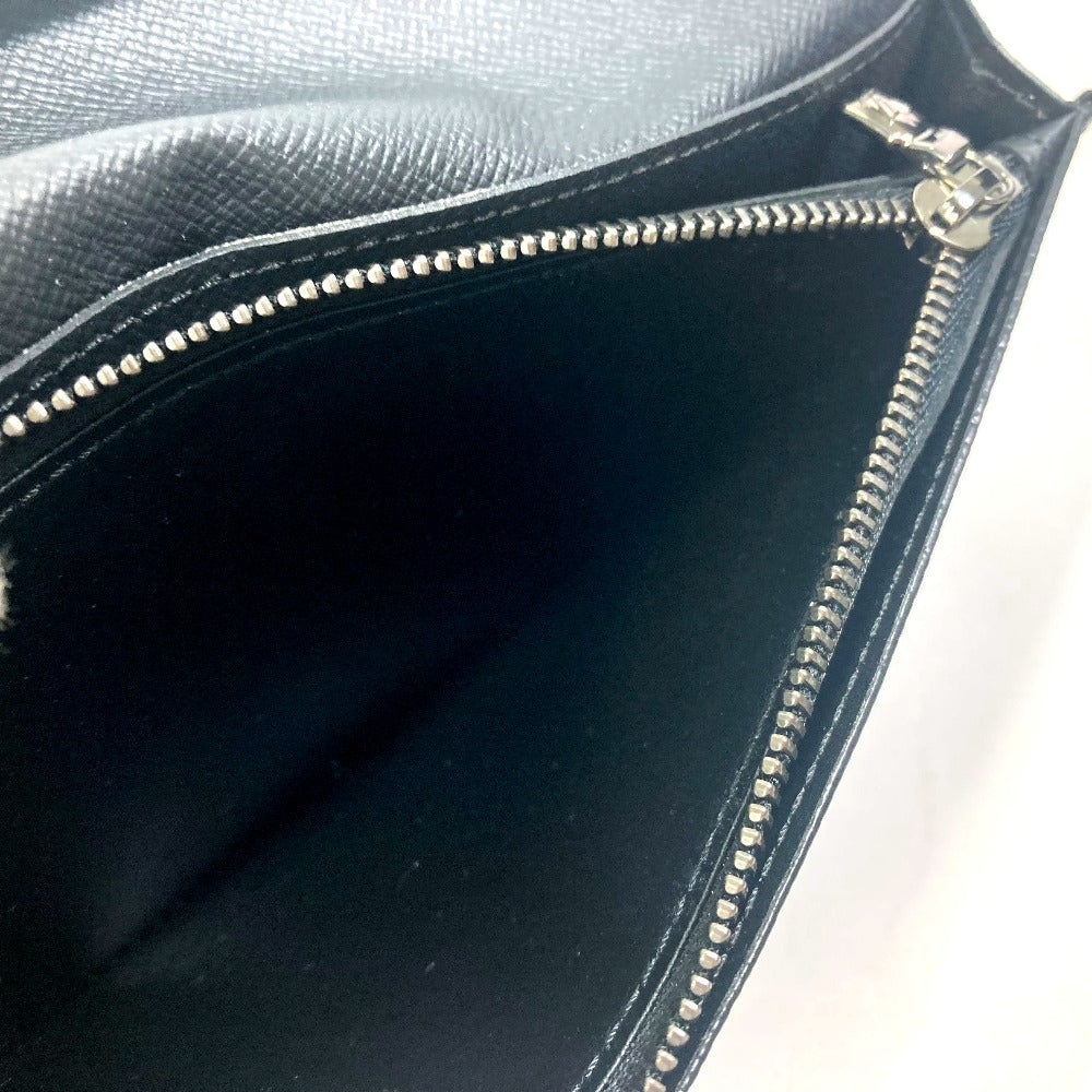 LOUIS VUITTON M61697 Monogram Eclipse Portefeuille Brazza Bifold Wallet, Long Wallet, Monogram Eclipse Canvas, Men's, Black