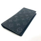 LOUIS VUITTON M61697 Monogram Eclipse Portefeuille Brazza Bifold Wallet, Long Wallet, Monogram Eclipse Canvas, Men's, Black