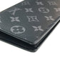 LOUIS VUITTON M61697 Monogram Eclipse Portefeuille Brazza Bifold Wallet, Long Wallet, Monogram Eclipse Canvas, Men's, Black