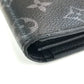 LOUIS VUITTON M61697 Monogram Eclipse Portefeuille Brazza Bifold Wallet, Long Wallet, Monogram Eclipse Canvas, Men's, Black