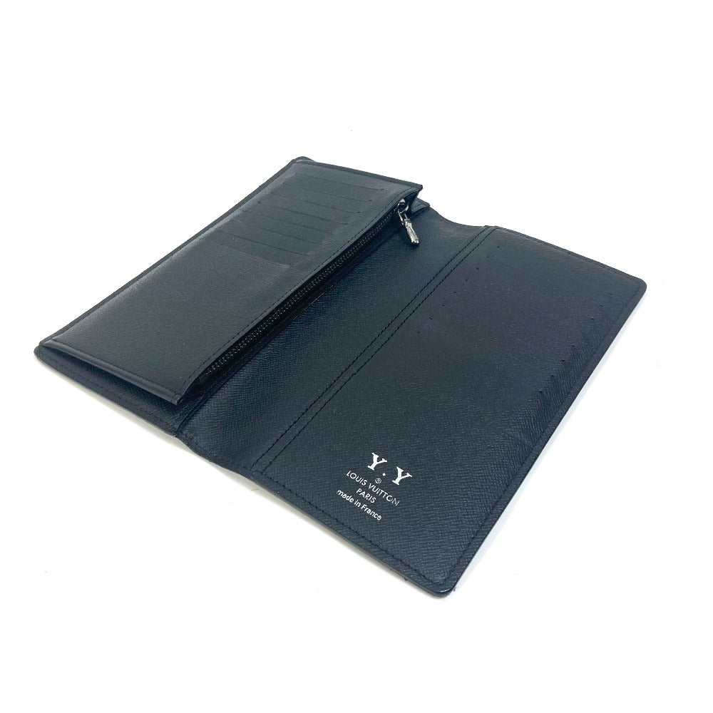 LOUIS VUITTON M61697 Monogram Eclipse Portefeuille Brazza Bifold Wallet, Long Wallet, Monogram Eclipse Canvas, Men's, Black