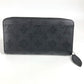 LOUIS VUITTON M61867 Monogram Mahina Zippy Wallet, Round Zipper Long Wallet, Monogram Mahina, Women's, Black