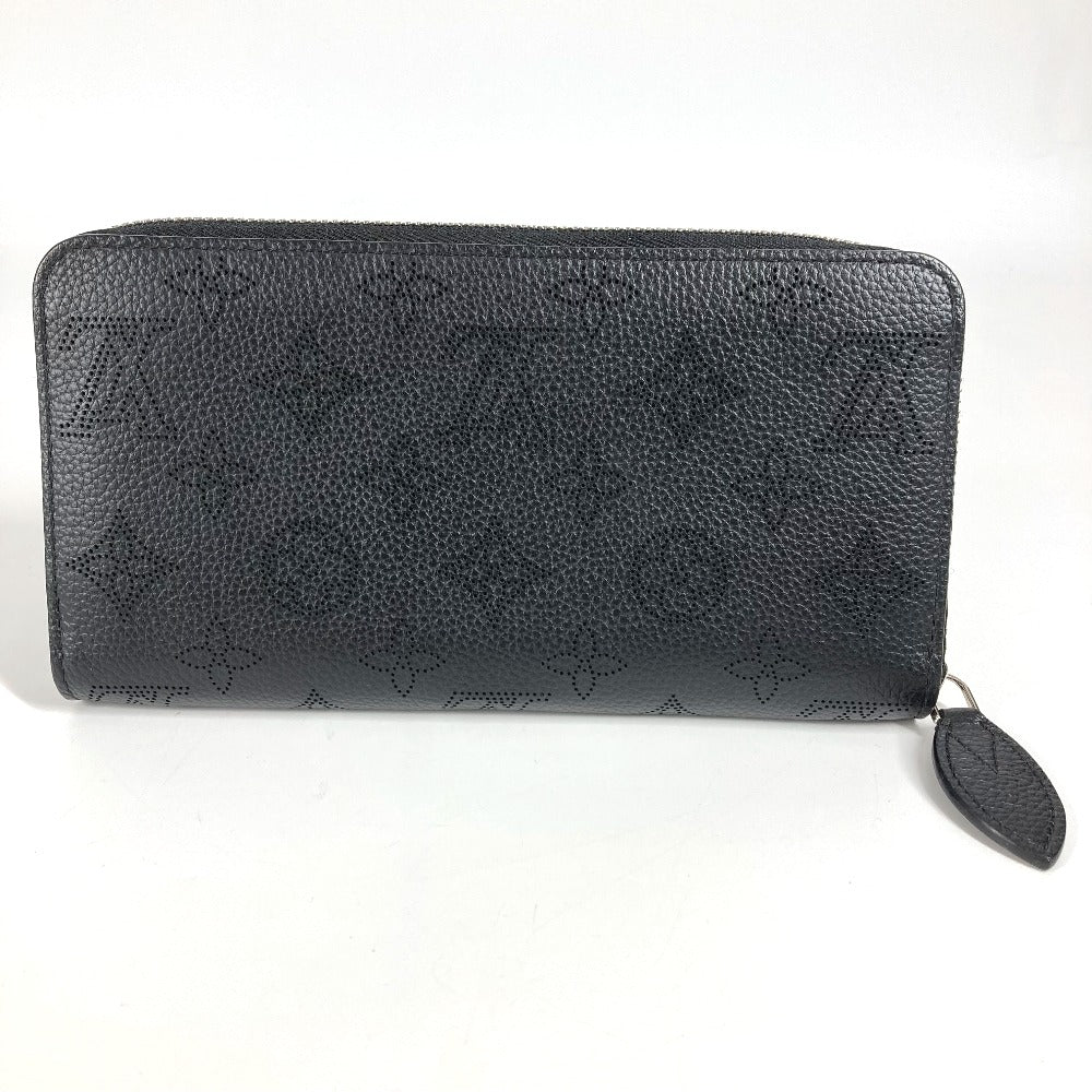LOUIS VUITTON M61867 Monogram Mahina Zippy Wallet, Round Zipper Long Wallet, Monogram Mahina, Women's, Black