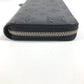 LOUIS VUITTON M61867 Monogram Mahina Zippy Wallet, Round Zipper Long Wallet, Monogram Mahina, Women's, Black