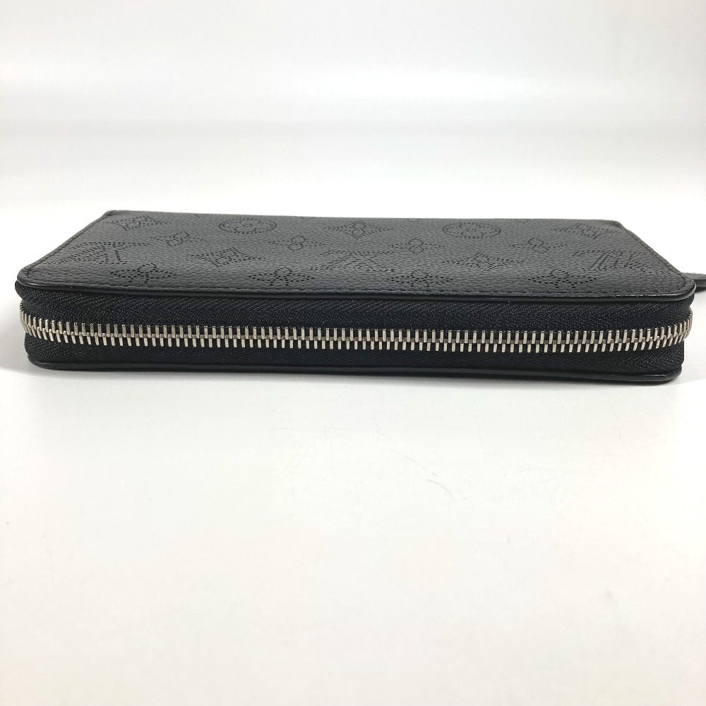 LOUIS VUITTON M61867 Monogram Mahina Zippy Wallet, Round Zipper Long Wallet, Monogram Mahina, Women's, Black
