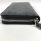 LOUIS VUITTON M61867 Monogram Mahina Zippy Wallet, Round Zipper Long Wallet, Monogram Mahina, Women's, Black