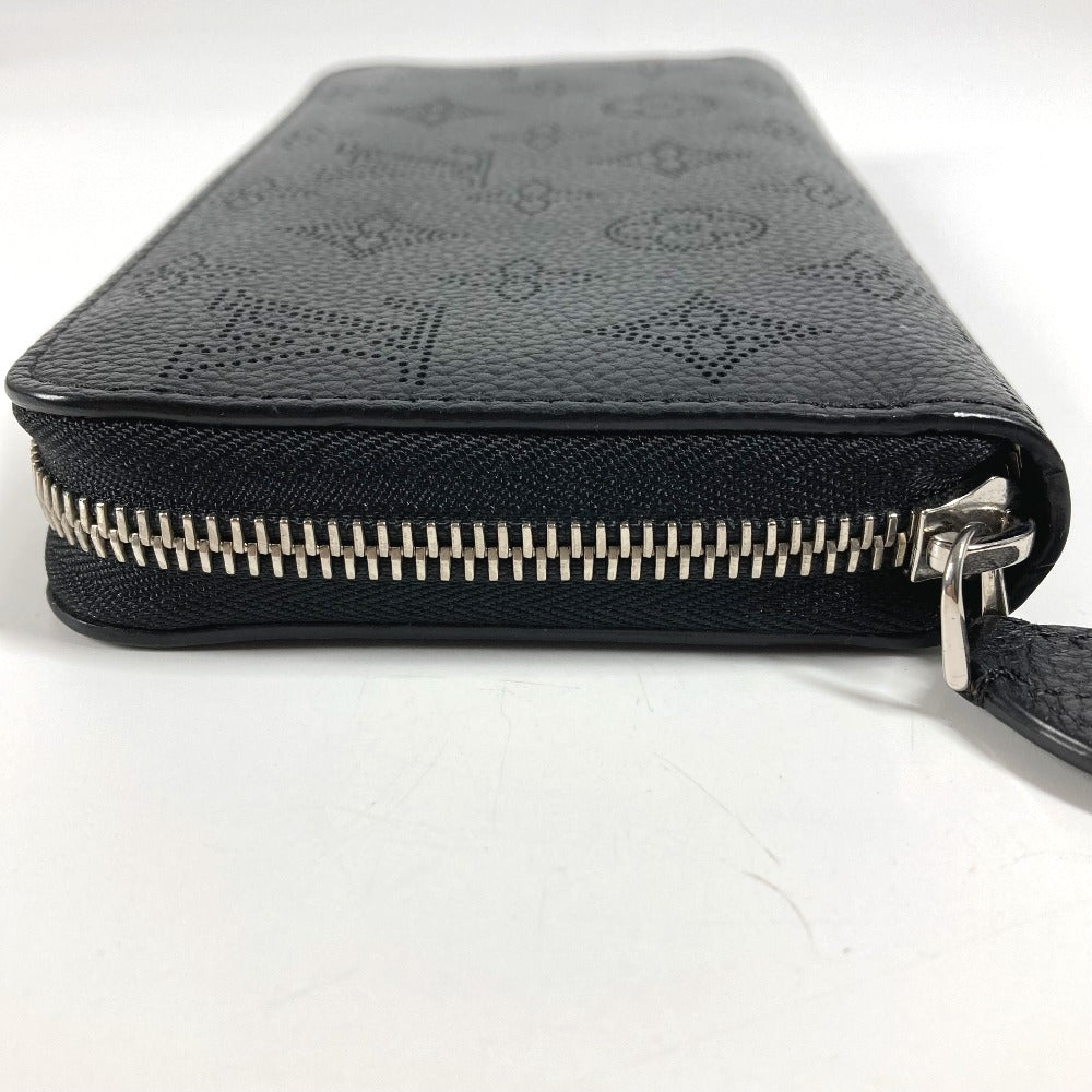 LOUIS VUITTON M61867 Monogram Mahina Zippy Wallet, Round Zipper Long Wallet, Monogram Mahina, Women's, Black