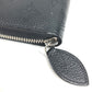 LOUIS VUITTON M61867 Monogram Mahina Zippy Wallet, Round Zipper Long Wallet, Monogram Mahina, Women's, Black