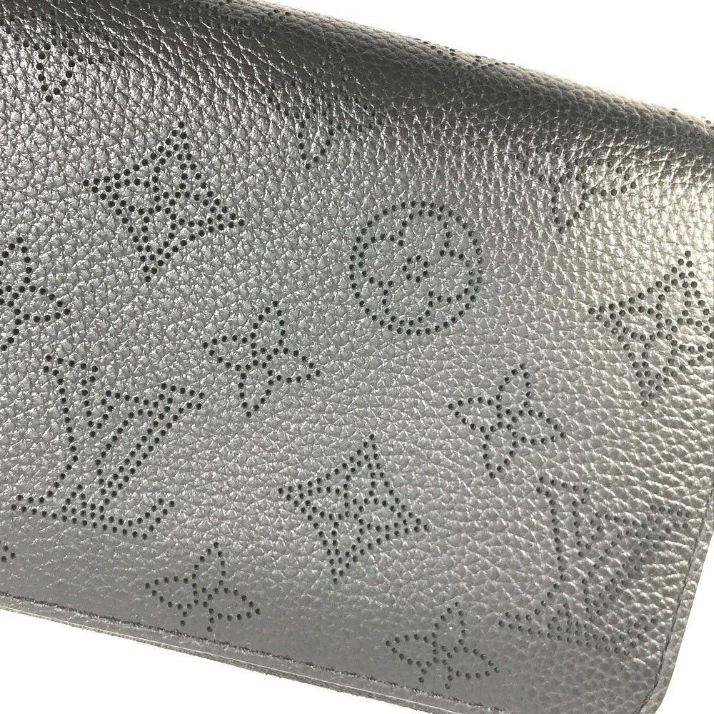 LOUIS VUITTON M61867 Monogram Mahina Zippy Wallet, Round Zipper Long Wallet, Monogram Mahina, Women's, Black