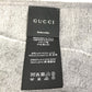 GUCCI 542984 GG フリンジ マフラー ウール メンズ グレー×ブルー×ブラック