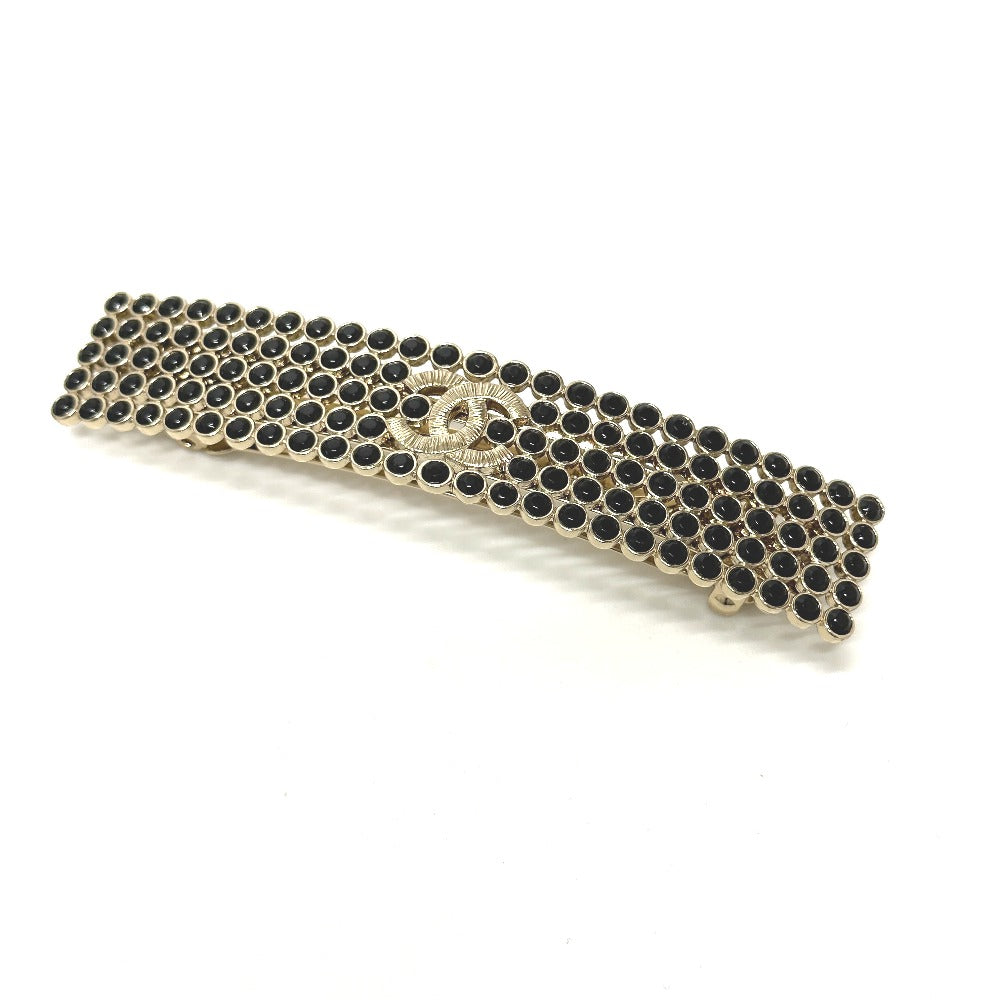 CHANEL Logo Hair Accessory B23S Barrette GP Women's Gold