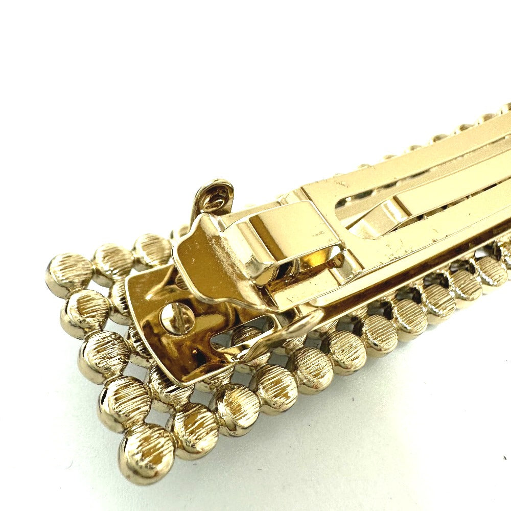 CHANEL Logo Hair Accessory B23S Barrette GP Women's Gold