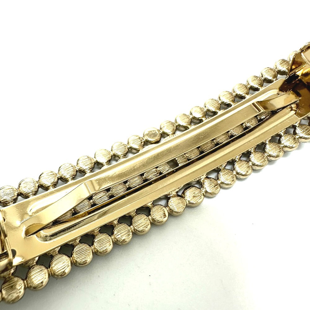 CHANEL Logo Hair Accessory B23S Barrette GP Women's Gold