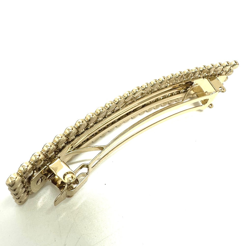 CHANEL Logo Hair Accessory B23S Barrette GP Women's Gold