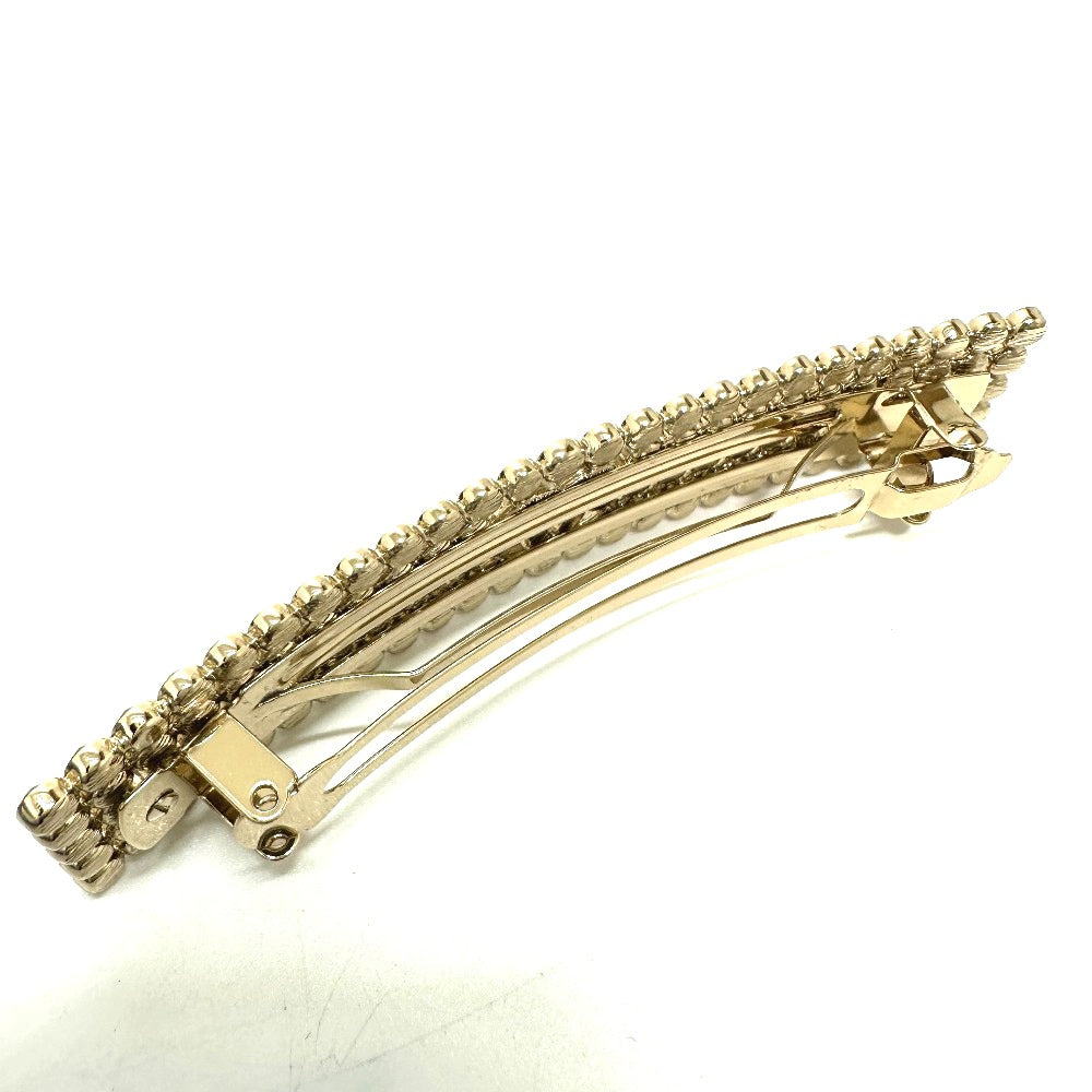 CHANEL Logo Hair Accessory B23S Barrette GP Women's Gold