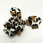 FENDI Leopard Print Hair Accessory, Silk Scrunchie, Women's, Brown