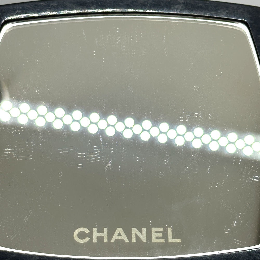CHANEL Novelty CC Coco Mark Hand Mirror, Plastic, Women's, Black