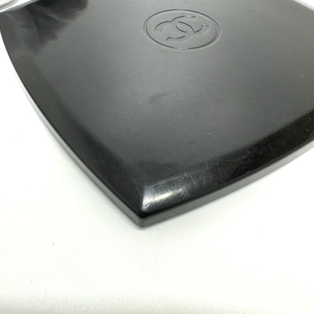 CHANEL Novelty CC Coco Mark Hand Mirror, Plastic, Women's, Black